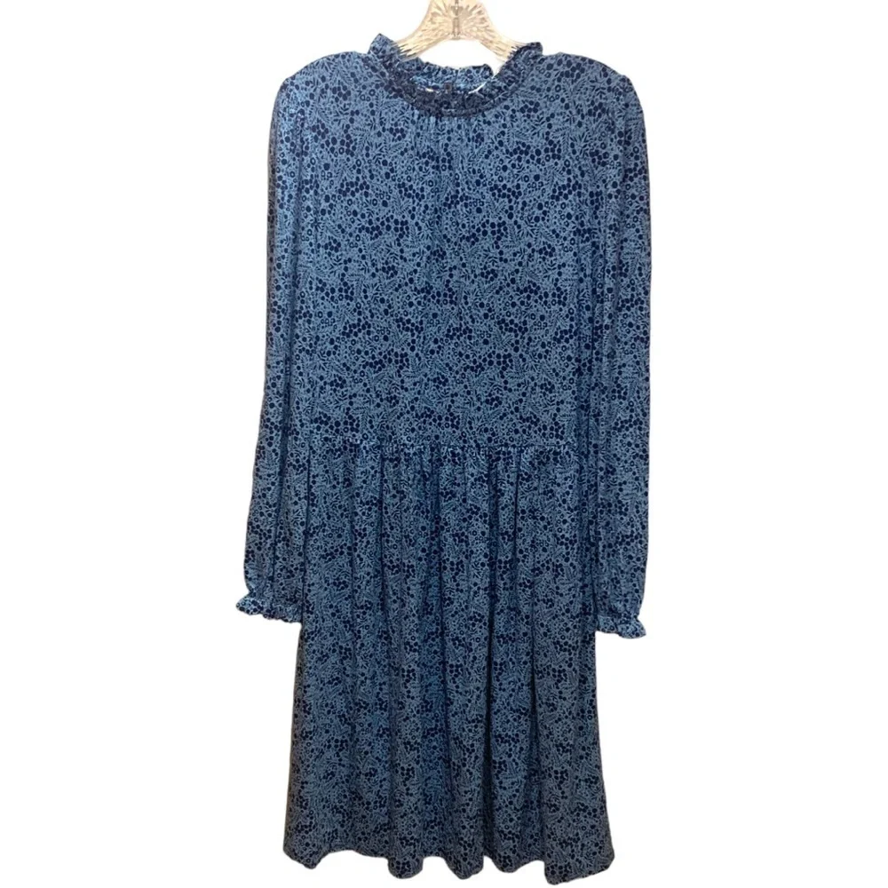 Boden Clara High Neck Long Sleeve Jersey Knit Mini Dress in size 8 Long